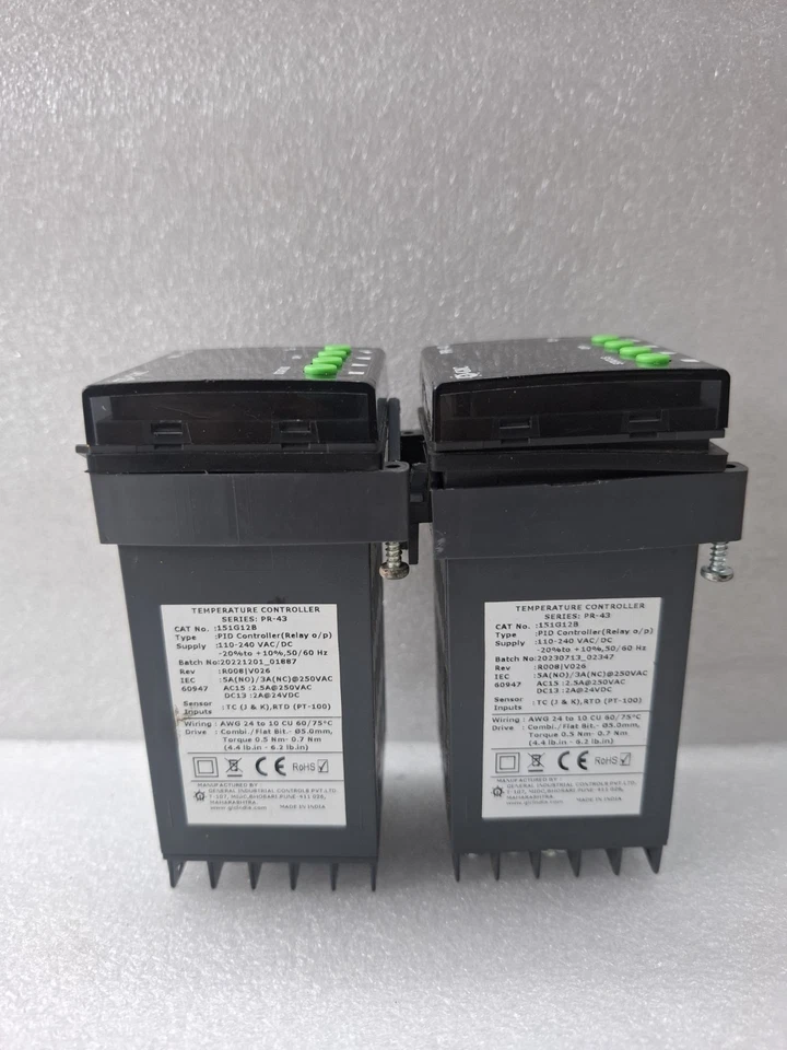 LOT OF 2 PCS GIC PR-43 TEMPERATURE CONTROLLER 151G12B FREE SHIP